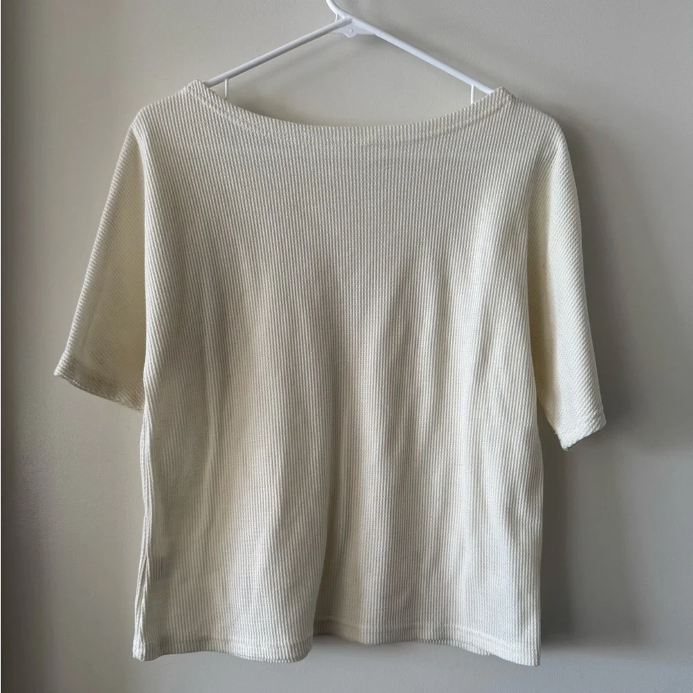 SHEIN Waffle Knit Tee